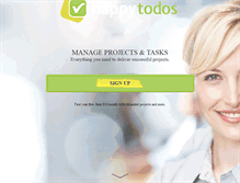 Tablet Screenshot of happytodos.com